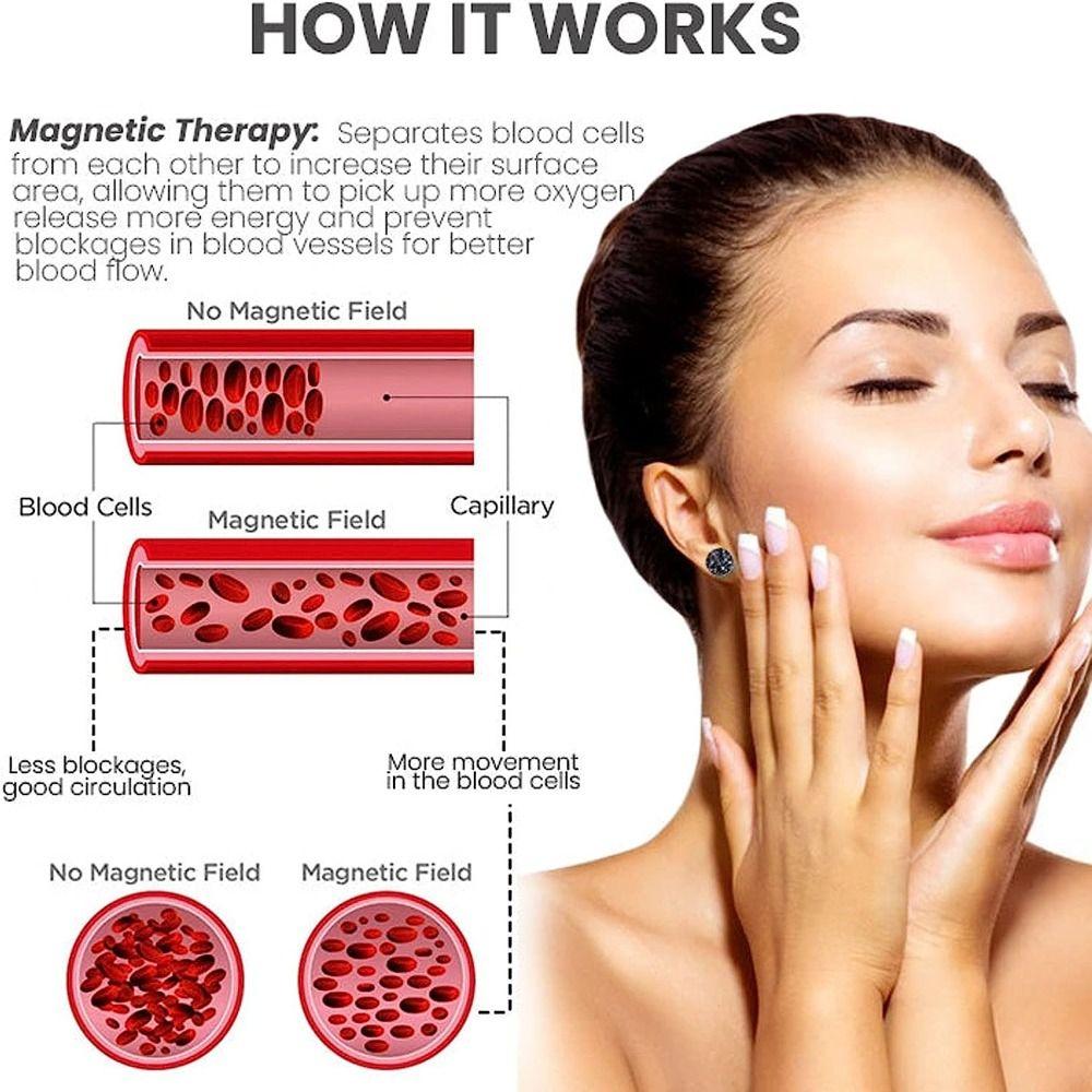 Серьги для магнитотерапии, лимфодренажные серьги, германиевые серьги для магнитотерапии для похудения