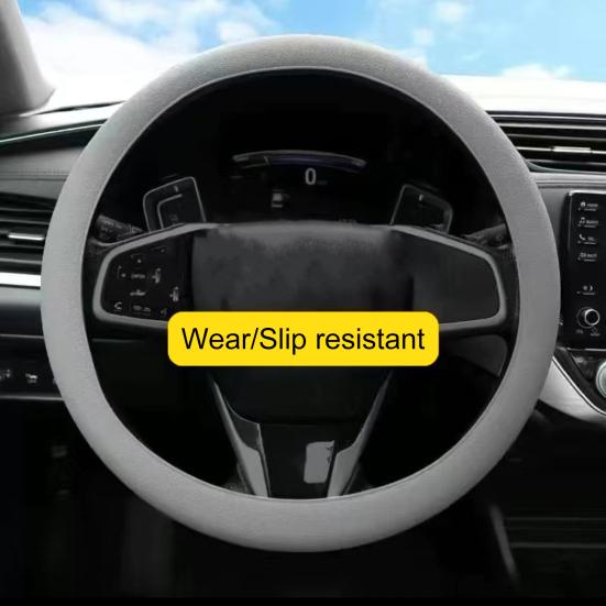 Универсальный силиконовый чехол на руль, эластичный водонепроницаемый с мягкой текстурой, защитное украшение для автомобиля