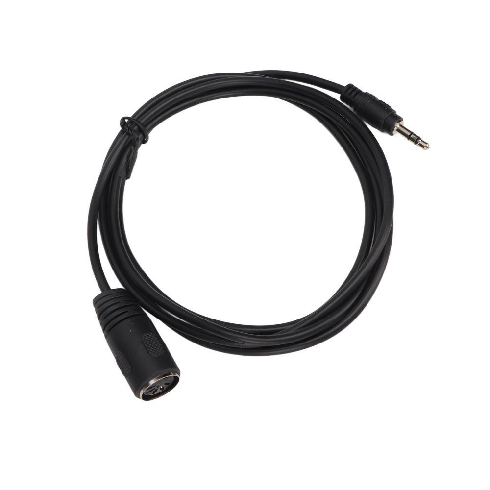 Flexible DIN 5Pin Female to 3.5mm Male Pure Copper Core Sound Converter Cable Studio Setup