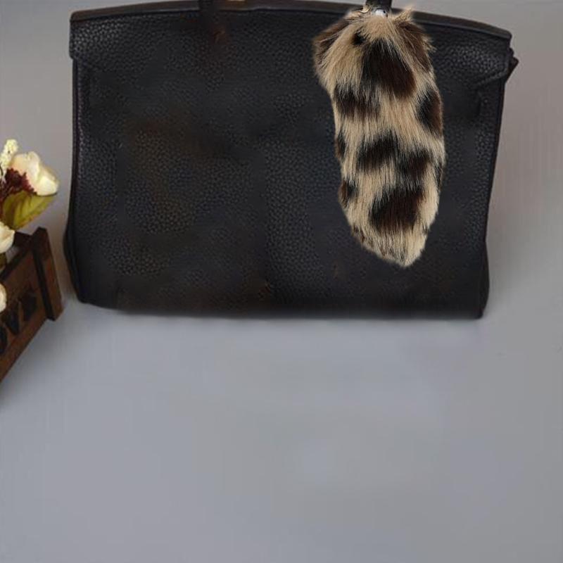 Женщины Девушки Подвеска Мода Несколько Цветов Ручной Работы Брелоки Держатели Сумки Украшения Имитация Лисий Хвост Пушистый Подарочные Аксессуары