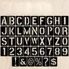 42Pcs Letter Number Symbol Craft Hollow Stencil Stamping Embossing Template