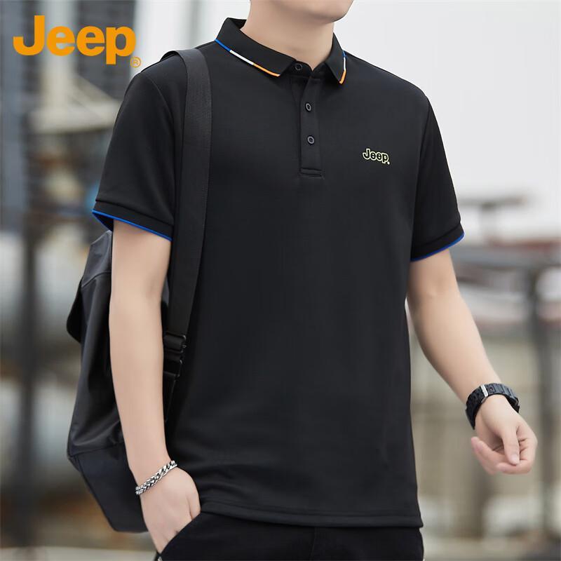 Jeep Мужская летняя повседневная охлаждающая футболка-поло