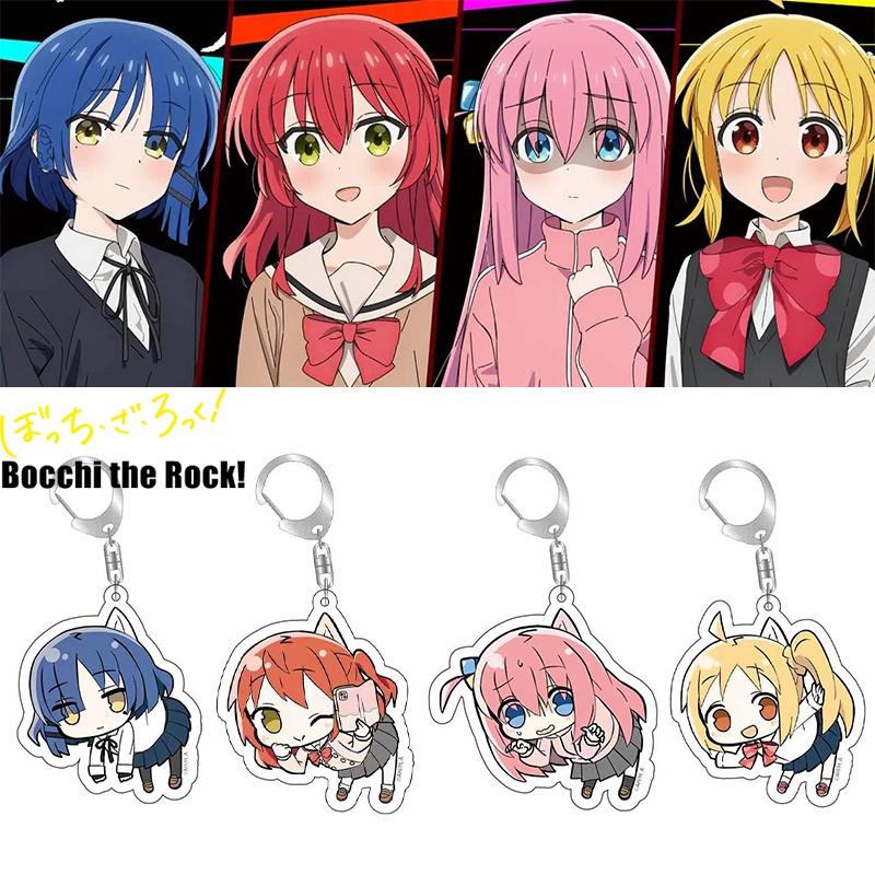 Stylish Bocchi The Rock Acrylic Keychain Double-sided Printed Keyring Bag Pendant Gifts