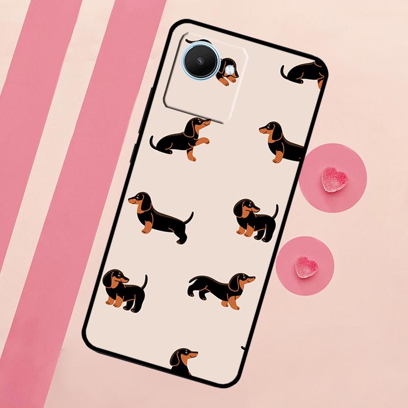 Милый такса Собака Горячий Для Realme 15 Pro 10 11 12 13 14 Pro Plus GT7 C67 C65 C63 C61 C55 C53 C51 C35 C71 C75 Чехол