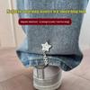 Multi-Function Magnetic Fixed Button Zinc Zinc Alloy Shorten Trouser Clip Crystal Bear Hem Cuff  Jeans