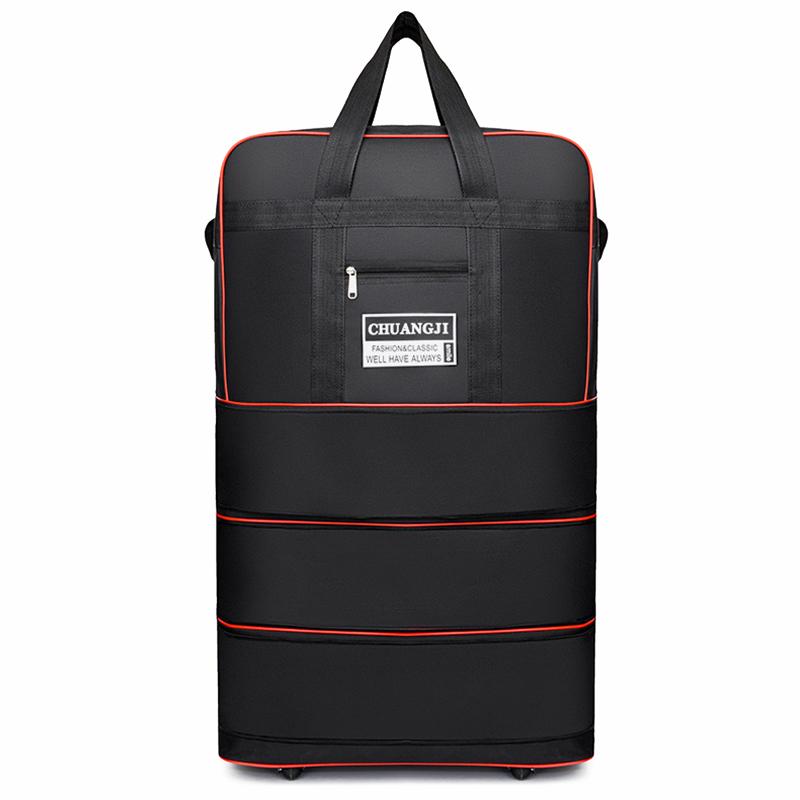 1/2/3 слоя 4/5 колес дорожная сумка водонепроницаемый портативный дорожный чемодан на колесиках сумка-переноска унисекс расширяемые складные сумки-оксфорды для багажа