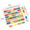 Wooden Kids Fishing Toys Letter Cognition Fishing Game Toy Letter Number Puzzle  Birthday Gift
