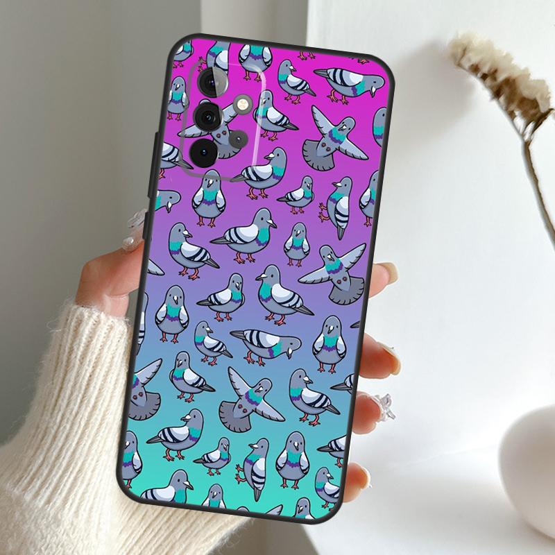 Чехол Голуби для Samsung Galaxy A55 A15 A35 A56 A06 A16 A26 A36 A32 A52 A13 A33 A53 A14 A34 A54 A17