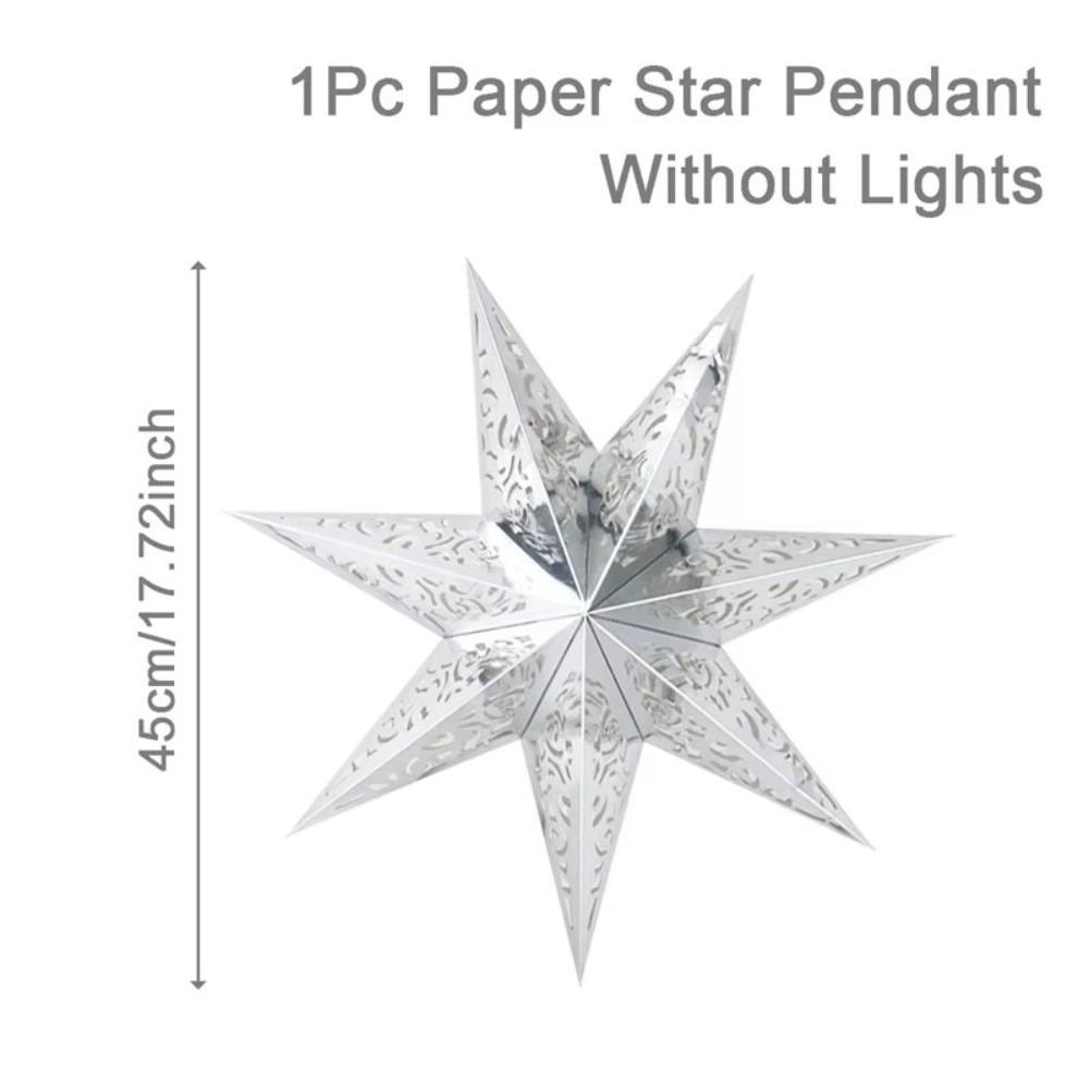 45cm Xmas Lampshade Hollow Out Lamp Cover New Year Decor Christmas Lantern  Islamic Celebration