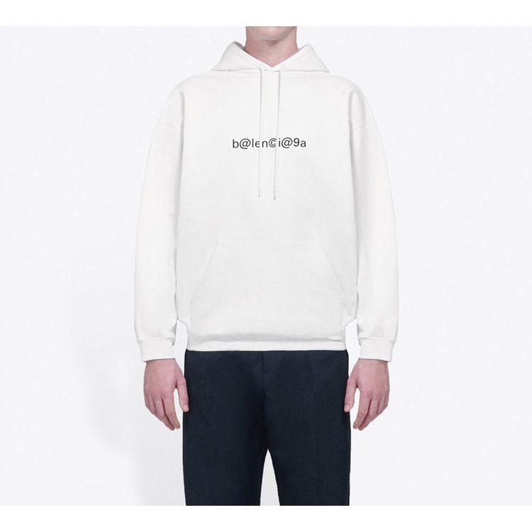 Balenciaga Толстовки Мужские Белые С Капюшоном Умеренная Обычная 570811TIV519040
