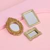 Микро Мебель Ретро Кукольный Домик Рама Аксессуары Миниатюрная Стена Комната Мини Зеркало Кукольный Домик Зеркало