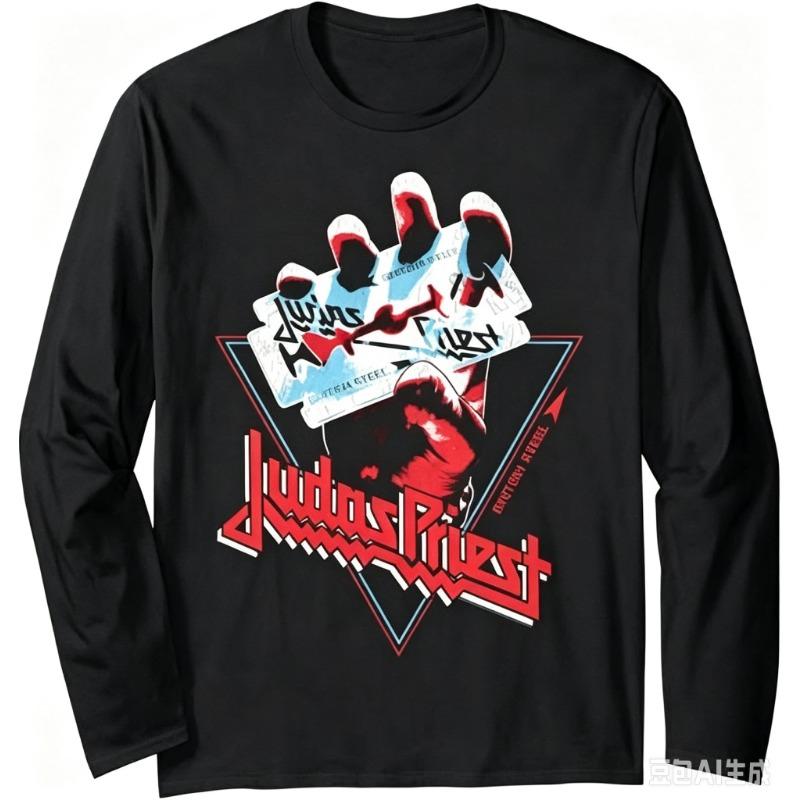 2026 Рок Judas Priest Группа 3D Печать Лонгслив Футболка Мужчины Женщины Мода Хип-хоп Оверсайз Топы Футболки Мужская Одежда харадзюку