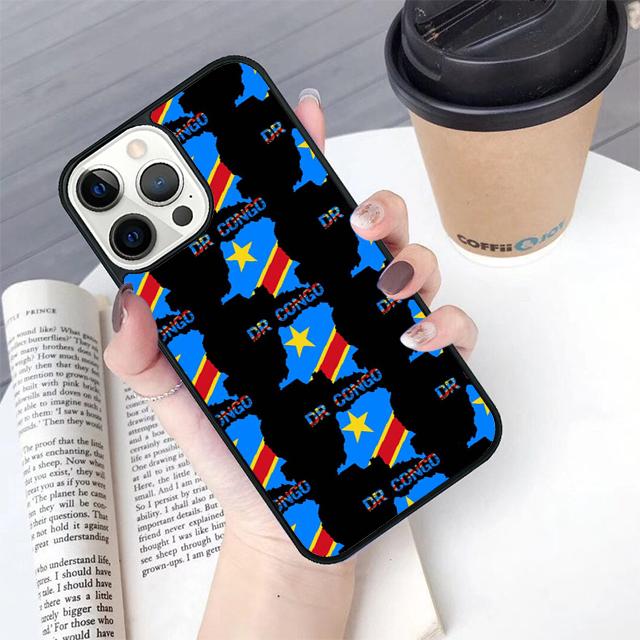 Чехол для телефона Флаг Конго Для iPhone 17 Air 16 15 14 Plus Для apple 16 11 12 13 Pro Max coque