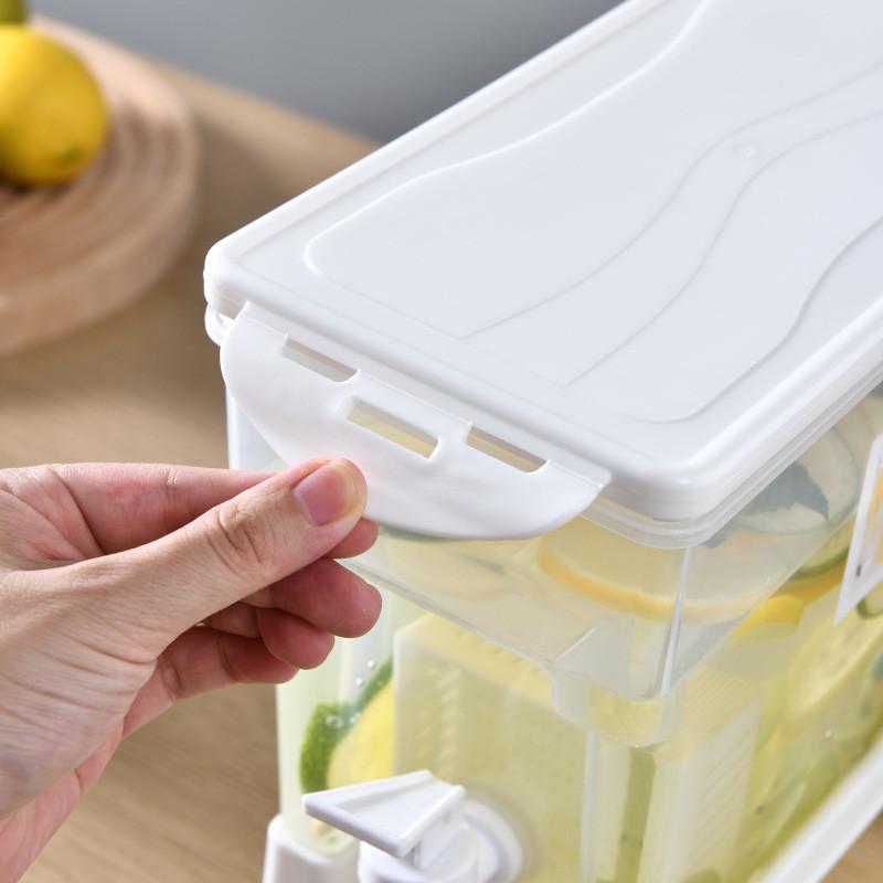 Rotatable Cold Kettle Summer Household With Faucet Put Refrigerator Fruit Juice Lemonade Teapot Resistant To High Temperature Tea Bucket