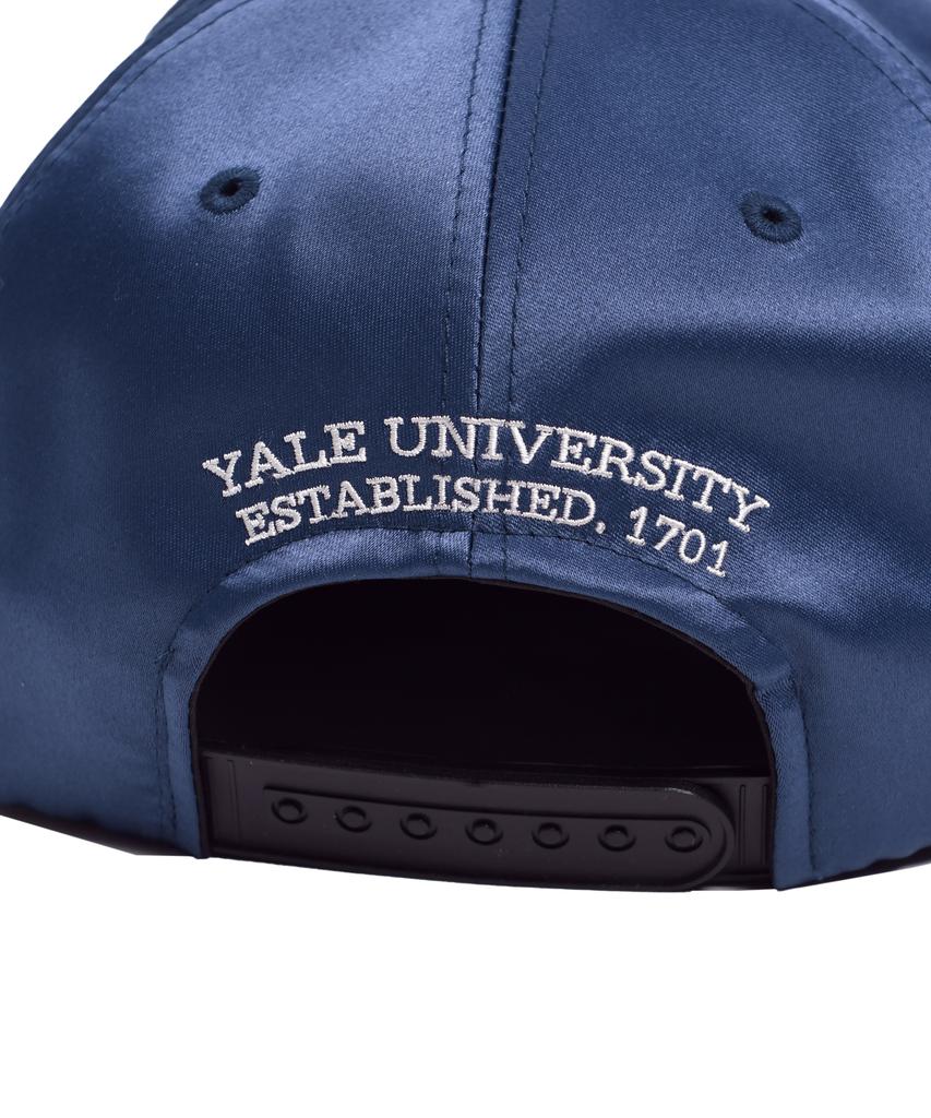 YALE 1882 Футбольные Чемпионы Сатиновая Кепка-Снэпбэк_Синяя