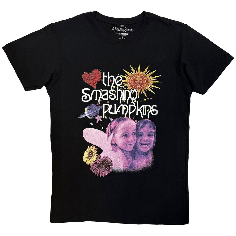 Унисекс Взрослая футболка The Smashing Pumpkins «Небесный коллаж»