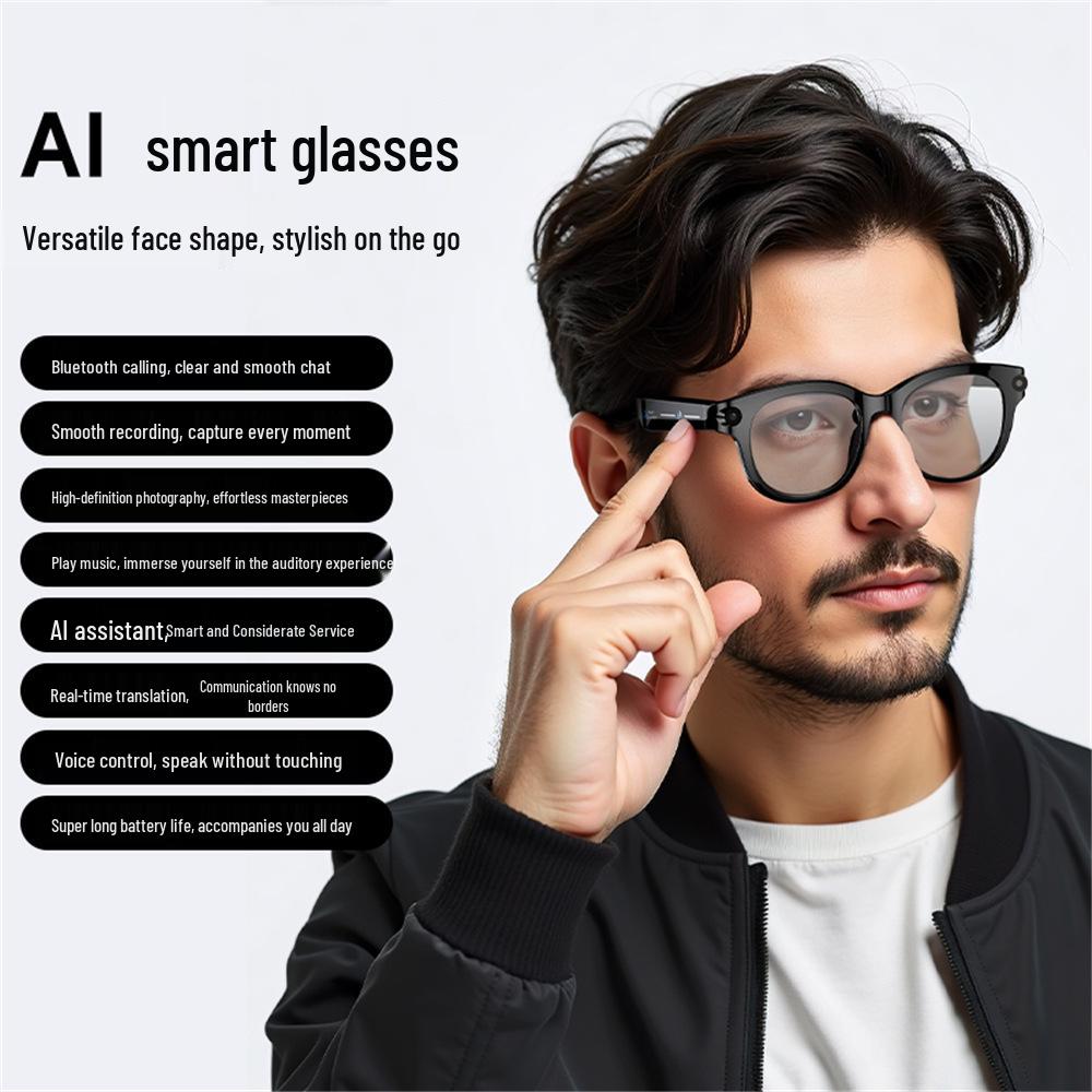 Cross-border M89 AI Smart Glasses: 8MP Photo & Video Recorder with Advanced Black Technology for Outdoor Use