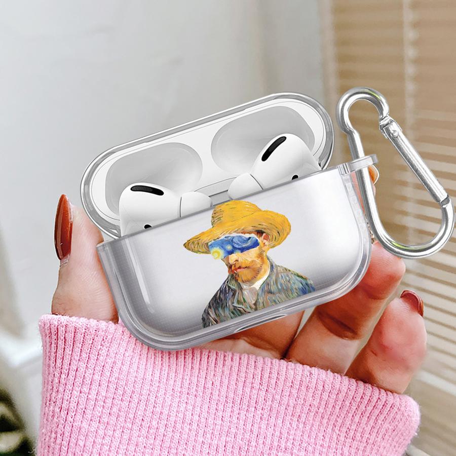 Прозрачные чехлы для наушников Чехол-обложка Для Airpods Pro2 3 2 Pro3 4 Pro 1 Дизайн Ван Гога