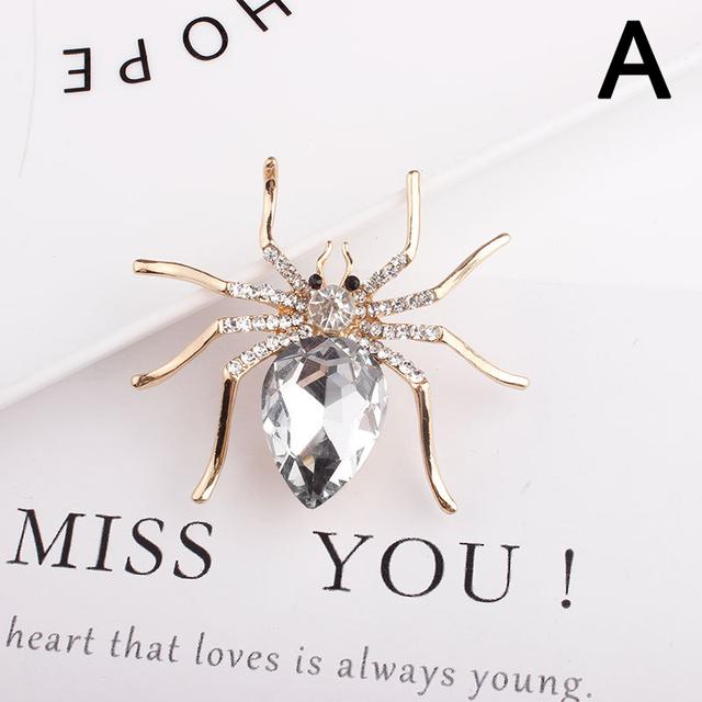 Модные имитации хрустальных брошей-пауков, роскошные броши-насекомые со стразами, аксессуары для одежды, ювелирные изделия для вечеринок, подарки