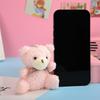 Adorable Plush Teddy Bear Keychain Cute Accessory For Bags In Four Colors