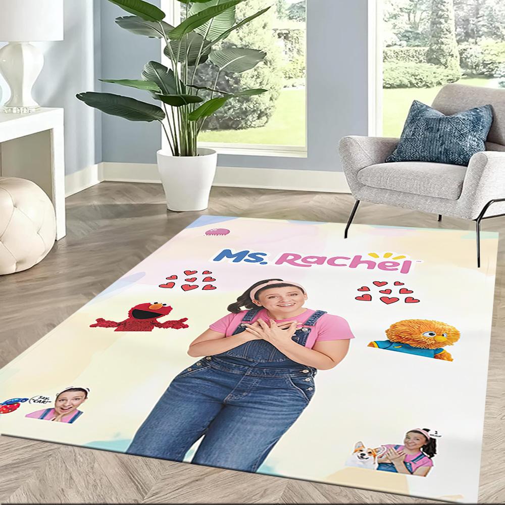Girl With Overalls And Headband Square rugs are a great choice for living rooms, bedrooms, home décor, and as gifts.