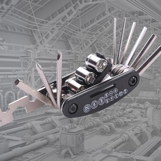 16in1 Bicycle Mountain Bike Repair Tool Kit Hex Spoke Wrench Screwdriver Set