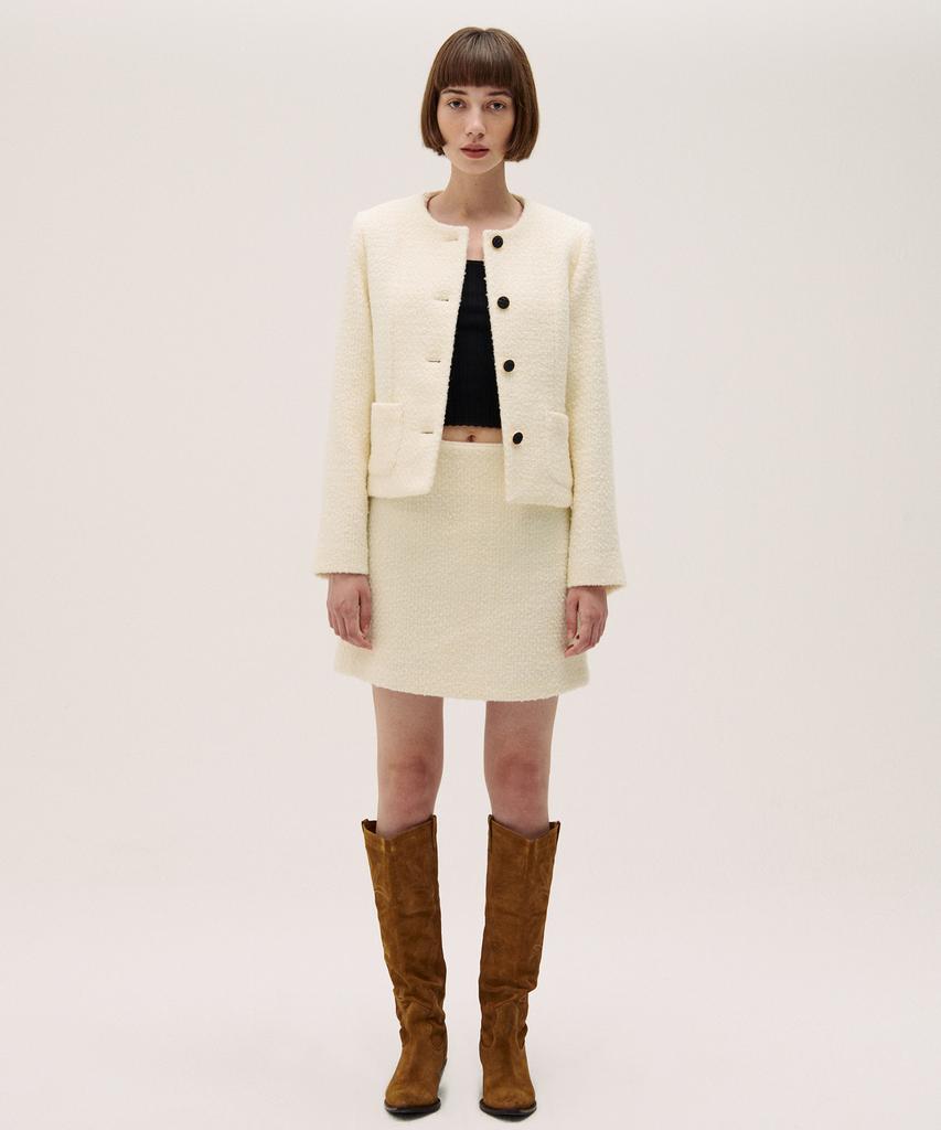 Hakesh Ave Skirt_Cream