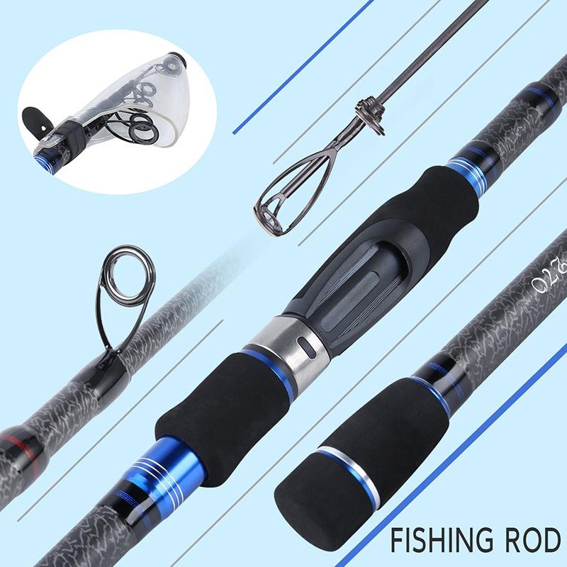 Углеродная спиннинговая удочка 1,8-3,0 м, телескопические портативные удочки, инструменты для рыбалки на приманку