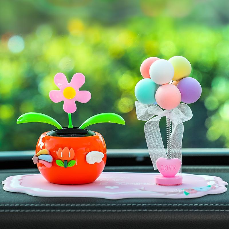 Качающийся подсолнух - Автомобильное украшение - Устойчивая к высоким температурам отделка салона