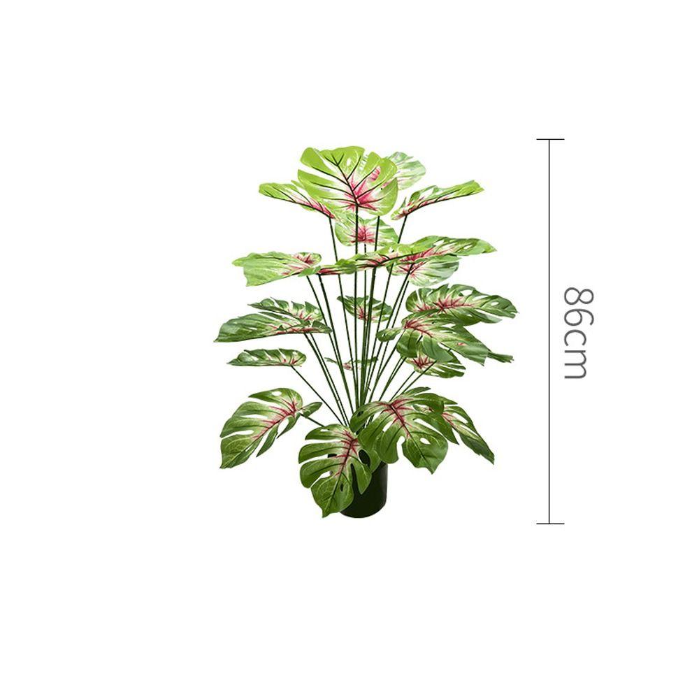 9-24 вилки искусственные тропические пальмовые ветви большие искусственные черепахи задний лист домашний садовый декор