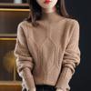 Sweater Women's Winter Thickened Semi-turtleneck Bottoming Shirt Autumn and Winter Top