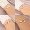 Fashion Love Heart Bracelet For Women Personality Design 26 Letters Bracelet Hand Jewelry Golden Accessory Exquisite Girl Gifts