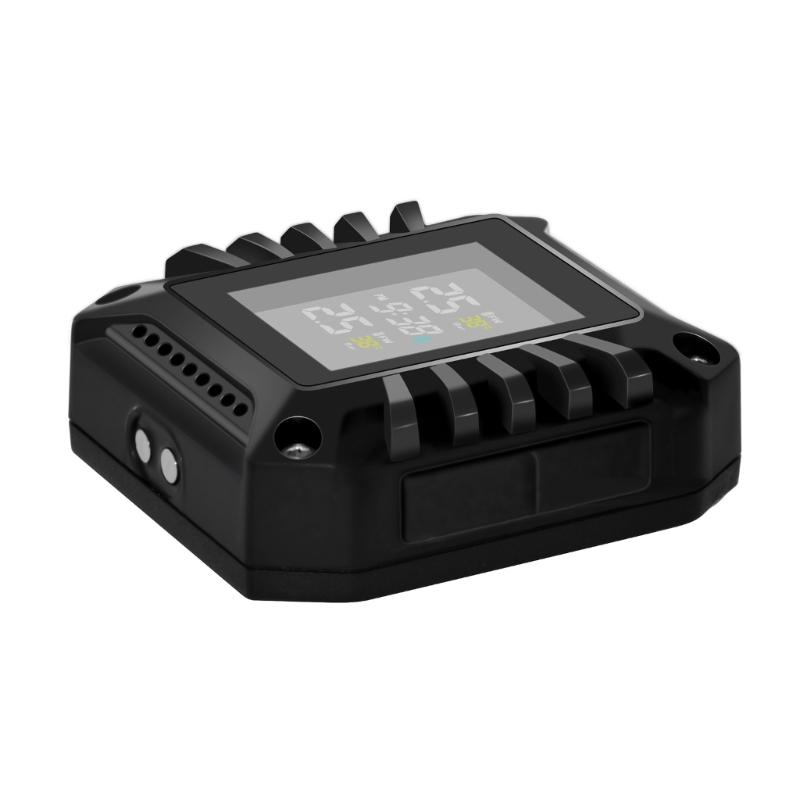 Wireless Tire Pressure Monitoring System for Motorcycles with Colorful LCD Display Pressure Temperature Alarm