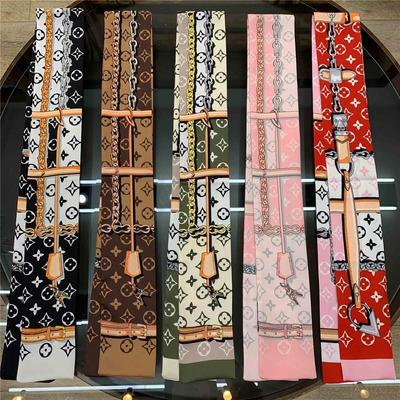 Шарф из высококачественного шелкового твила: Весна/Осень, Универсальный аксессуар для сумок и повязок на голову