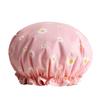 Bilayer Bathing Cap Waterproof Baked Oil Cap New Shower Headscarf  Lady