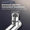 Third Gear Retractable Faucet Head Stainless Steel Waterfall Tap Aerator  Vegetable Cleaning