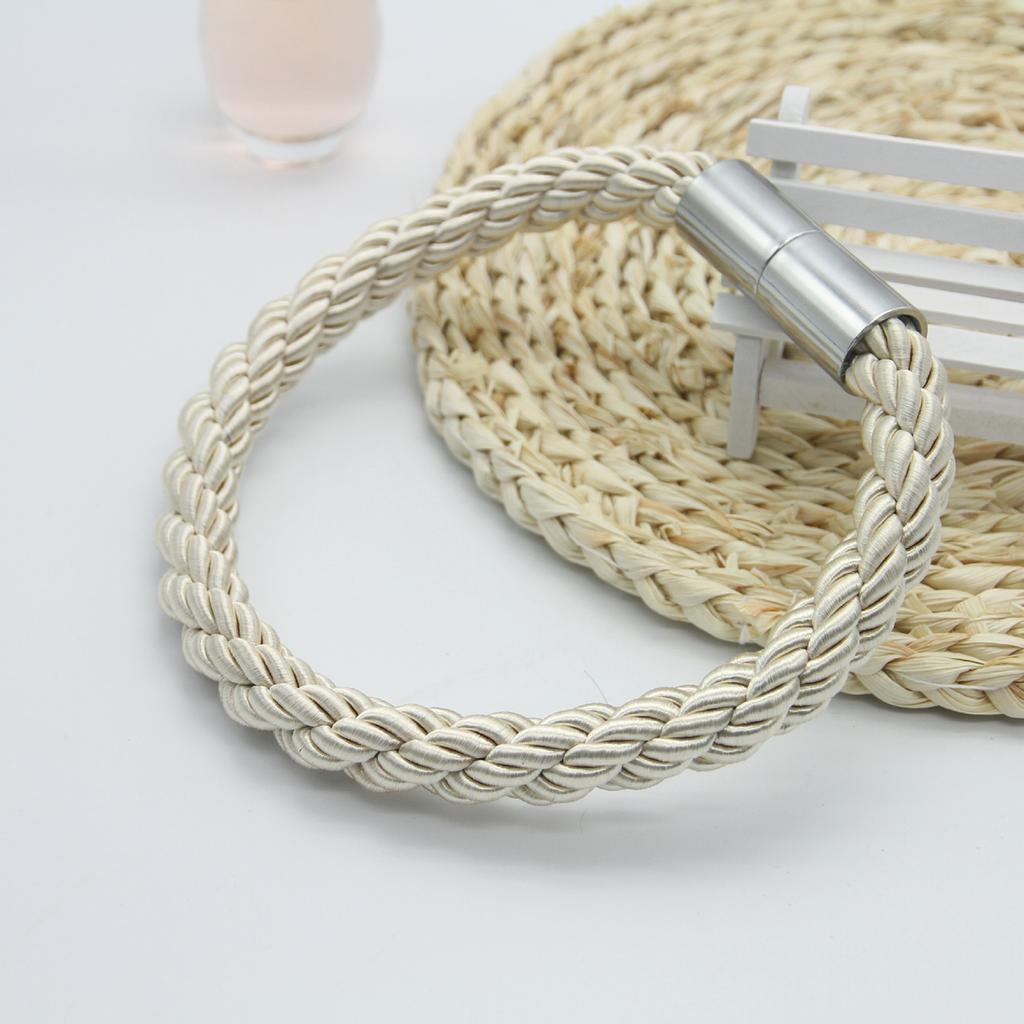 Магнитный однотонный держатель без перфоратора для штор, пряжка для штор, подвесные ремни из плюшевого сплава для спальни, веревки, домашний декор