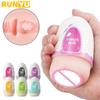 Mini Portable Masturbation Egg Cup Realistic Vagina Beginner Soft Masturbation Cup Penis Massager Stimulator Sex Toys for Man