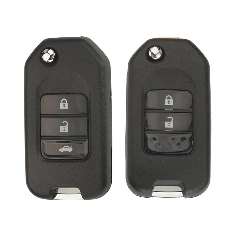 jingyuqin New Original Remote Folding Flip Car Key Shell Cover Case For Honda Civic City Fit XRV Vezel 2/3 Buttons Replacement