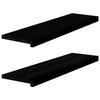 VidaXL Window Sills 2 Pcs Dark Brown Solid Oak Wood 4009191