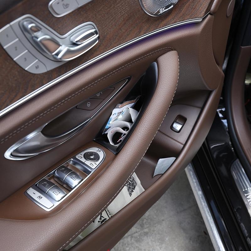 Автомобильный поручень для передней и задней двери, ящик для хранения, автомобильные аксессуары для салона автомобиля для Mercedes Benz E-Class W213 2016-