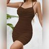 Женские летние платья без рукавов с открытой спиной, сексуальное коктейльное бандажное платье на бретельках