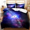 Galaxy Universe Outer Space Comfortable Duvet Quilt Cover Pillowcase Bedding Set Children Bedroom Decoration Home Textile