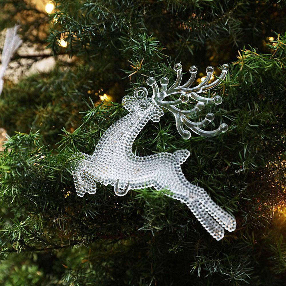 DIY Transparent Icicle Ornaments Exquisite Xmas Tree Ornaments  Merry Christmas Decor