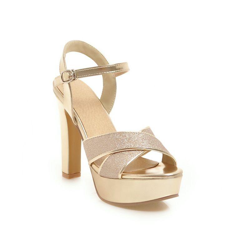 Женские босоножки на высоком каблуке, пикантные непромокаемые босоножки на платформе в европейском и американском стиле, босоножки с открытым носком на толстом каблуке, большая женская обувь