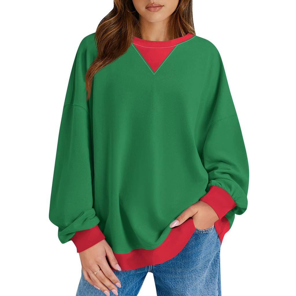 Женский повседневный пуловер с принтом, рубашка с длинным рукавом, толстовка большого размера