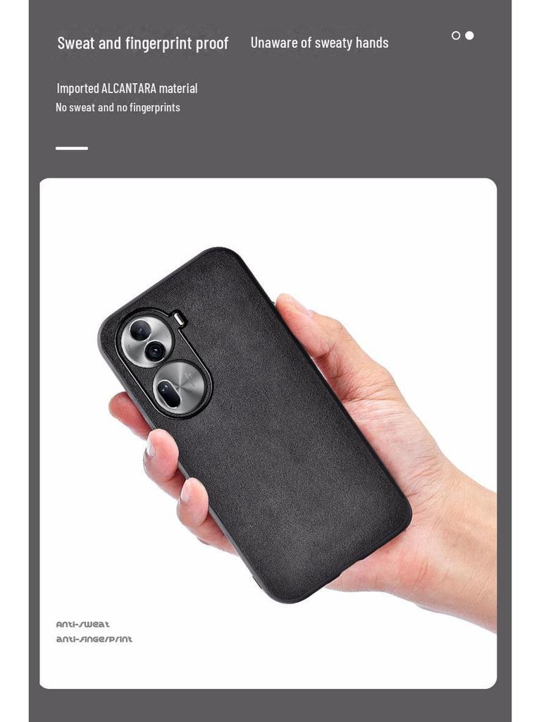 Ультратонкий замшевый чехол для OPPO Reno9/9Pro+ с полным покрытием