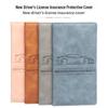 American Driver's License & Car Insurance Leather Wallet - Multifunctional Long Holder