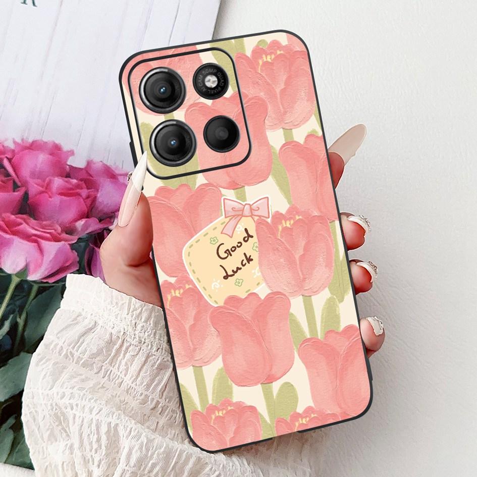 Силиконовый чехол для Motorola Moto G15 G75 2024 Cover Милый Панда Лев Ударопрочный ТПУ Чехлы для телефона Для MotoG15 MotoG75 G 75 G 15 Etui