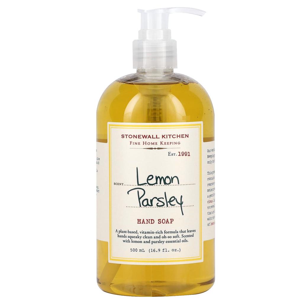 Stonewall Kitchen Hand Soap, Lemon Parsley, 16.9 Fl Oz (500 Ml)